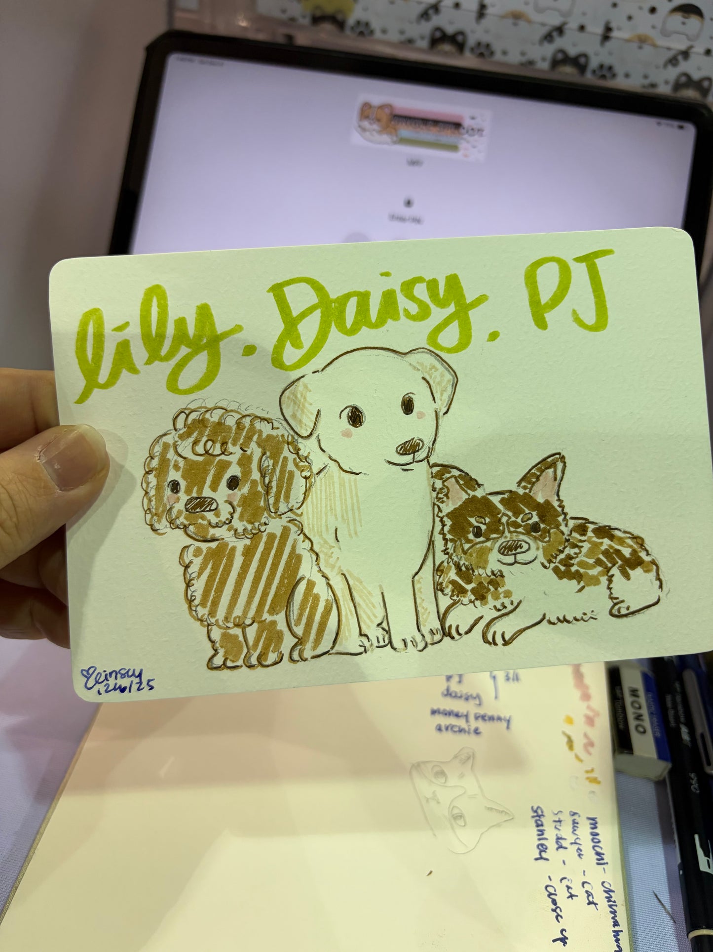 Custom Silly Little Pet Doodle Commission - Print