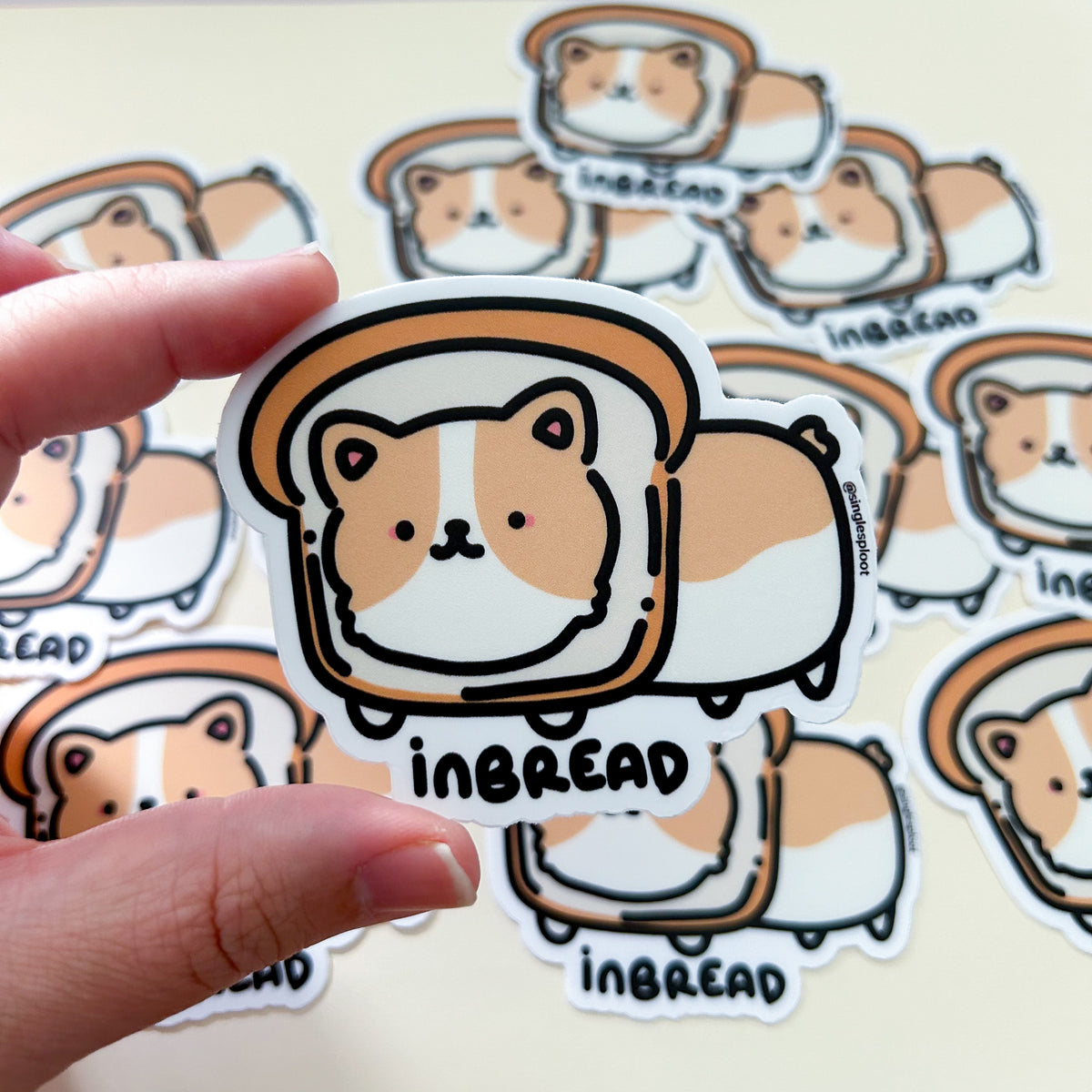 inBREAD Corgi Sticker