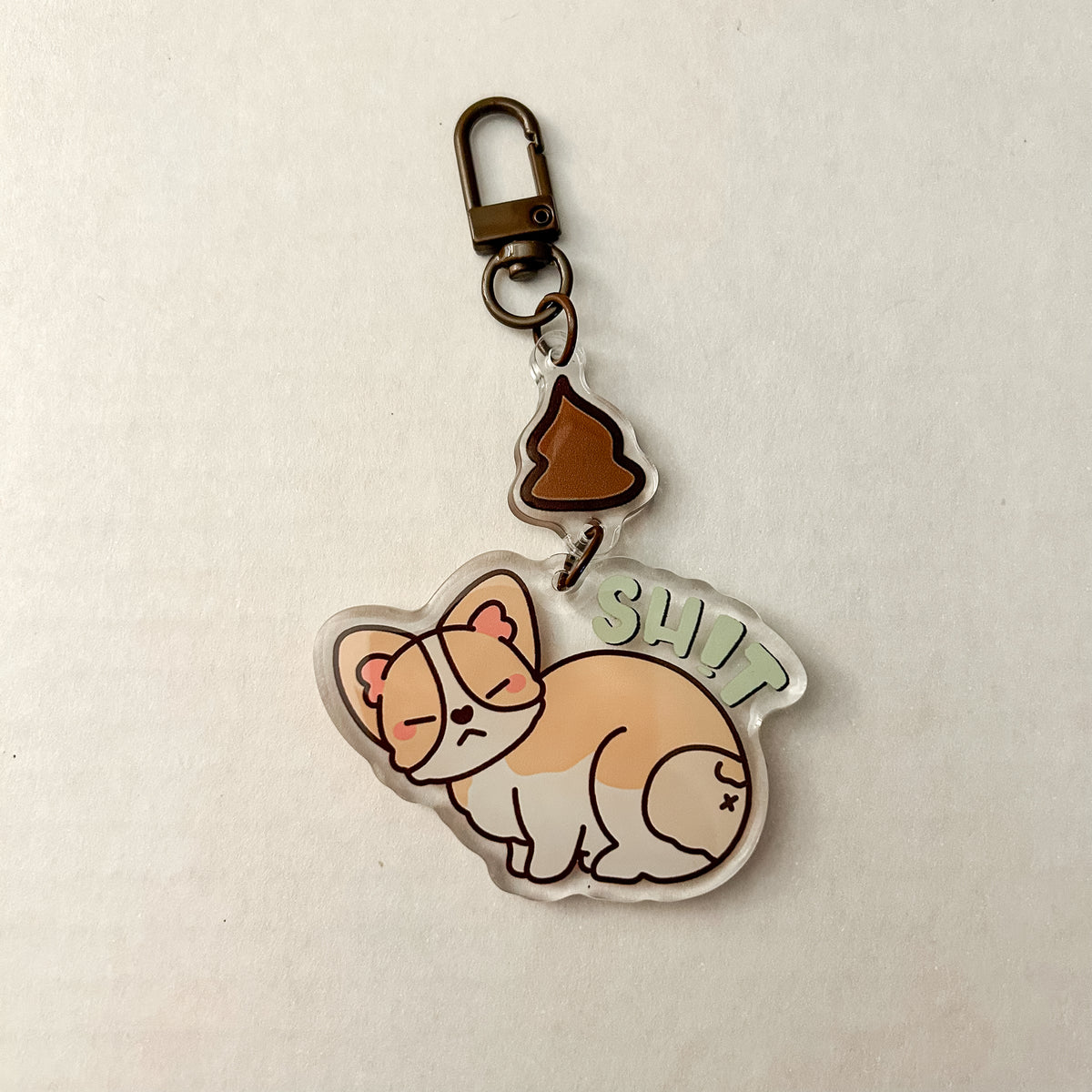 SH!T Corgi Acrylic Charm