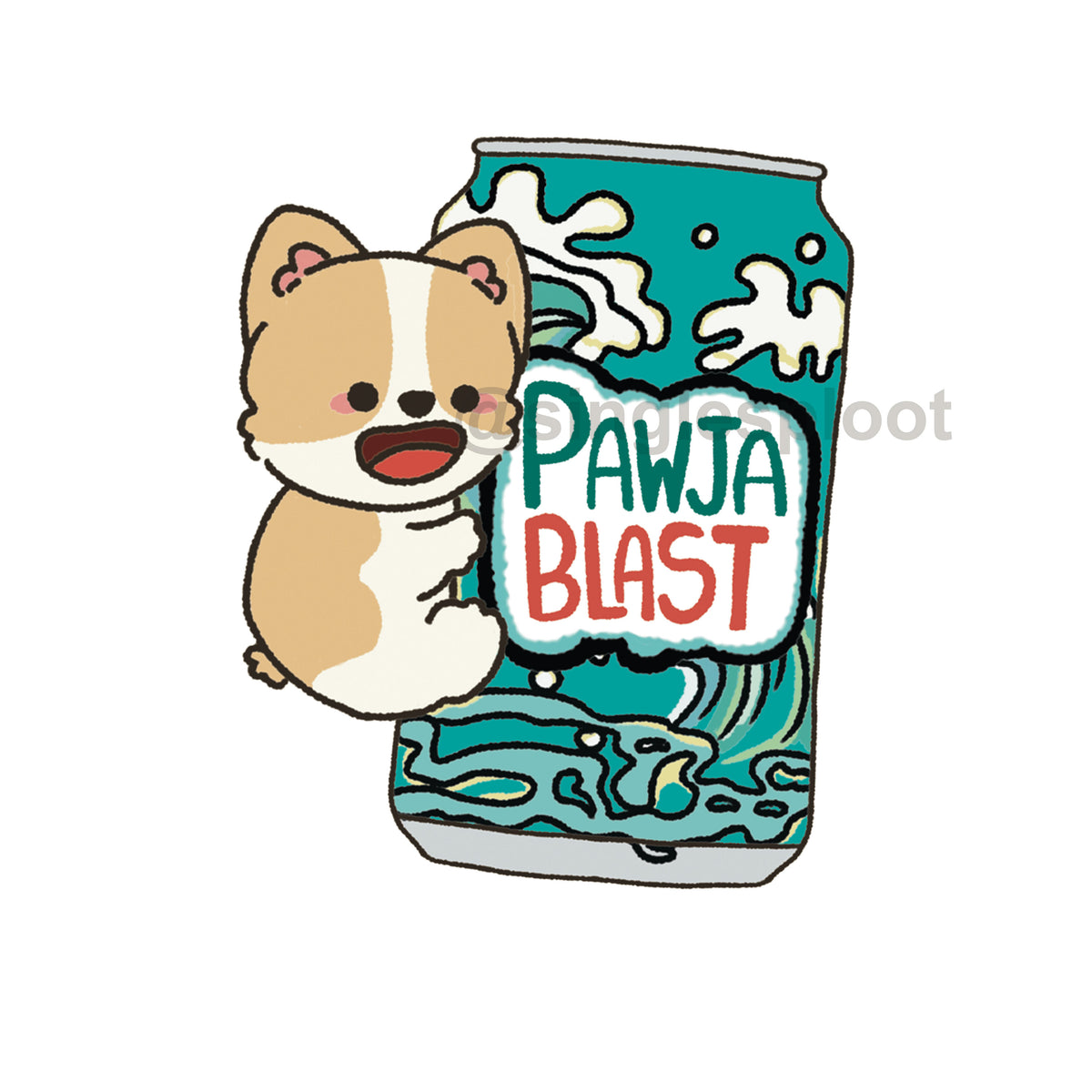 Pawja Blast Corgi Shoe Charm