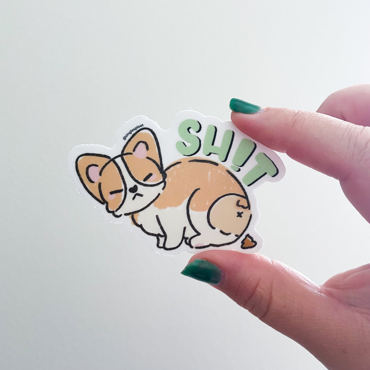 SH!T Corgi Sticker
