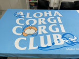 Aloha Corgi Corgi Club Beach Blanket (Large Size)