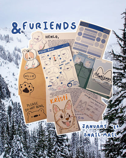 &Furiends Monthly Snail Mail Club (AUGUST)