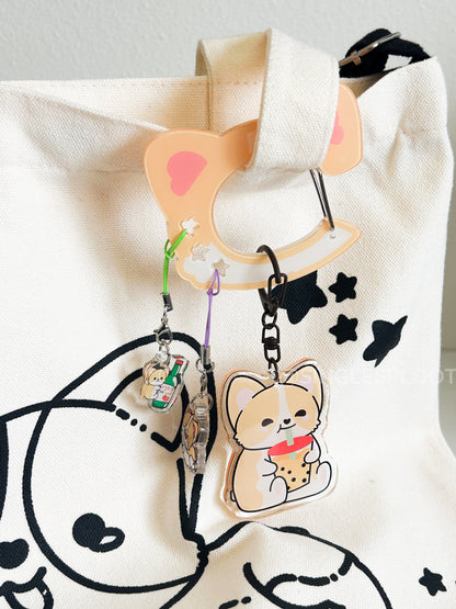 Chonky Corgi Acrylic Carabiner