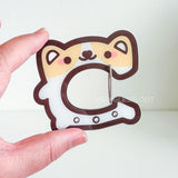 Chonky Corgi Acrylic Carabiner