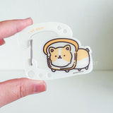 I am Bread Corgi Acrylic Carabiner