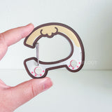 Corgi Booty Acrylic Carabiner