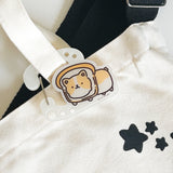 I am Bread Corgi Acrylic Carabiner