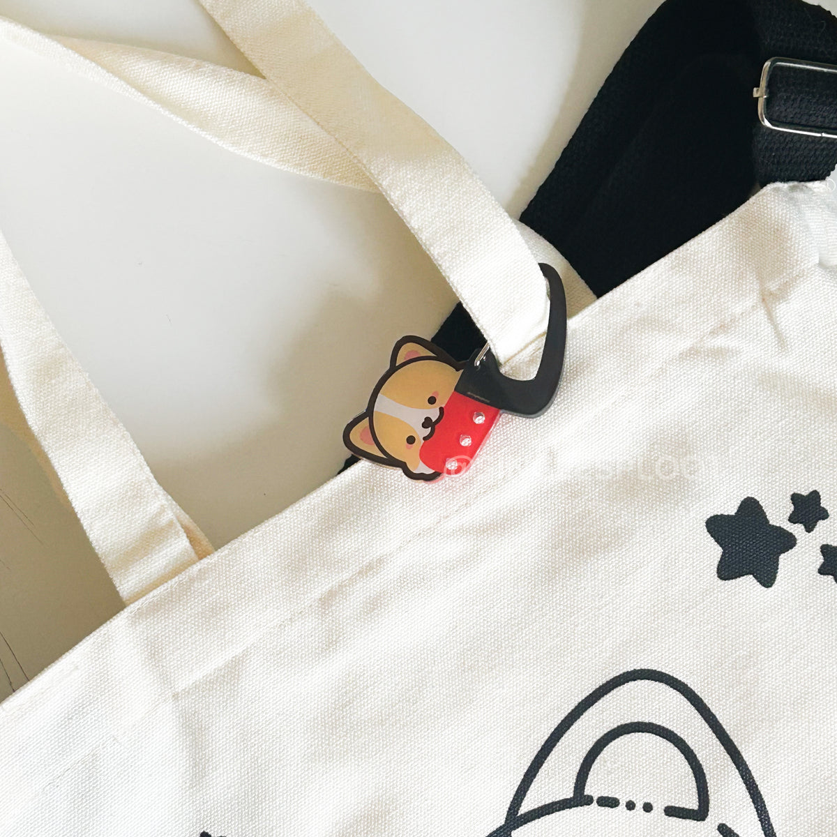 Knife Corgi Acrylic Carabiner