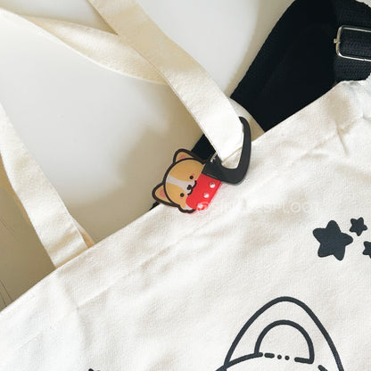 Knife Corgi Acrylic Carabiner