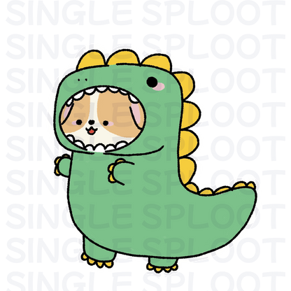 Citrus Dinosaur Corgi Air Freshener