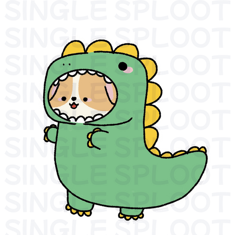 Citrus Dinosaur Corgi Air Freshener