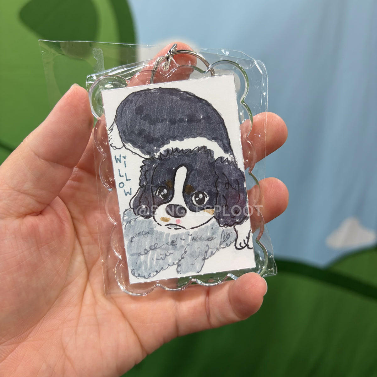 Custom Silly Little Pet Doodle Commission - Keychain