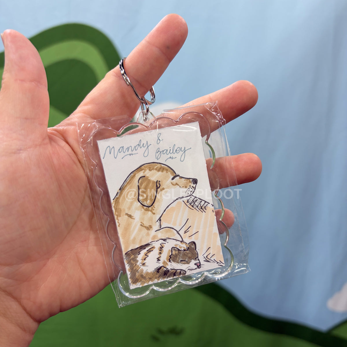 Custom Silly Little Pet Doodle Commission - Keychain