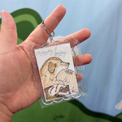 Custom Silly Little Pet Doodle Commission - Keychain