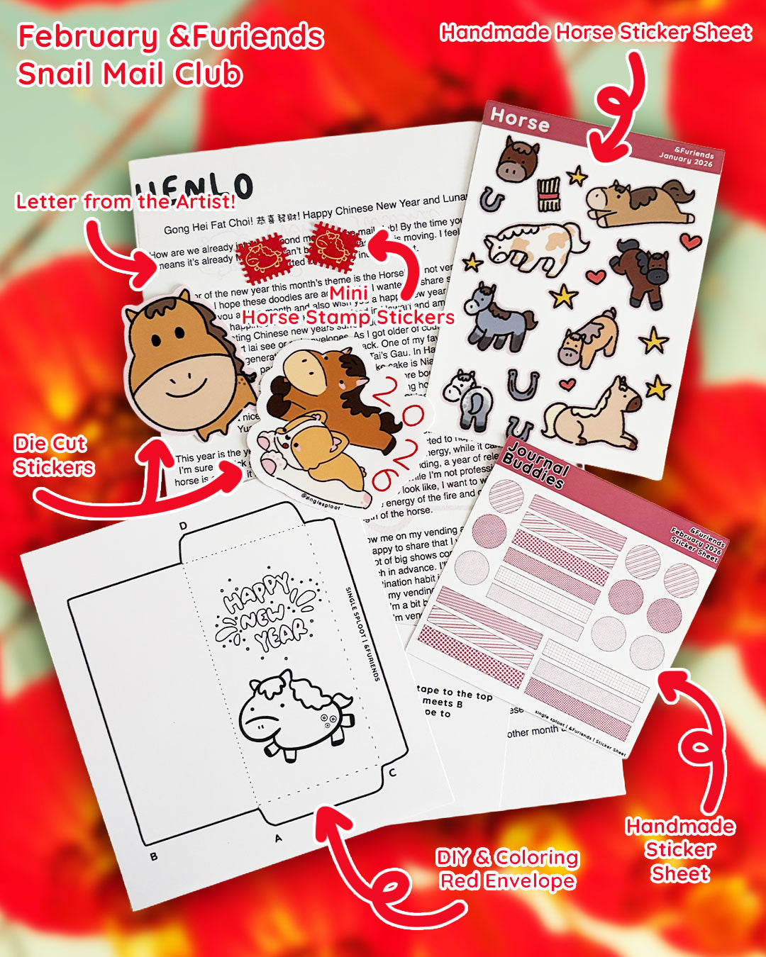 &Furiends Monthly Snail Mail Club (AUGUST)