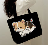 Large Zippered Tote Bag