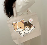 Large Zippered Tote Bag