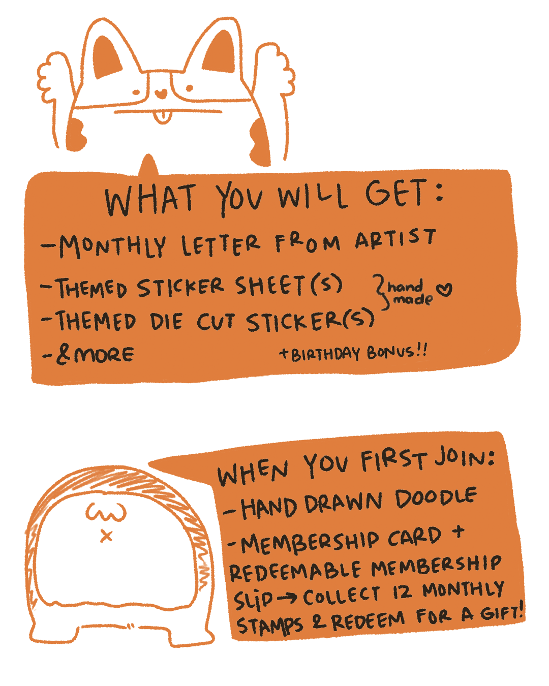 &Furiends Monthly Snail Mail Club (AUGUST)