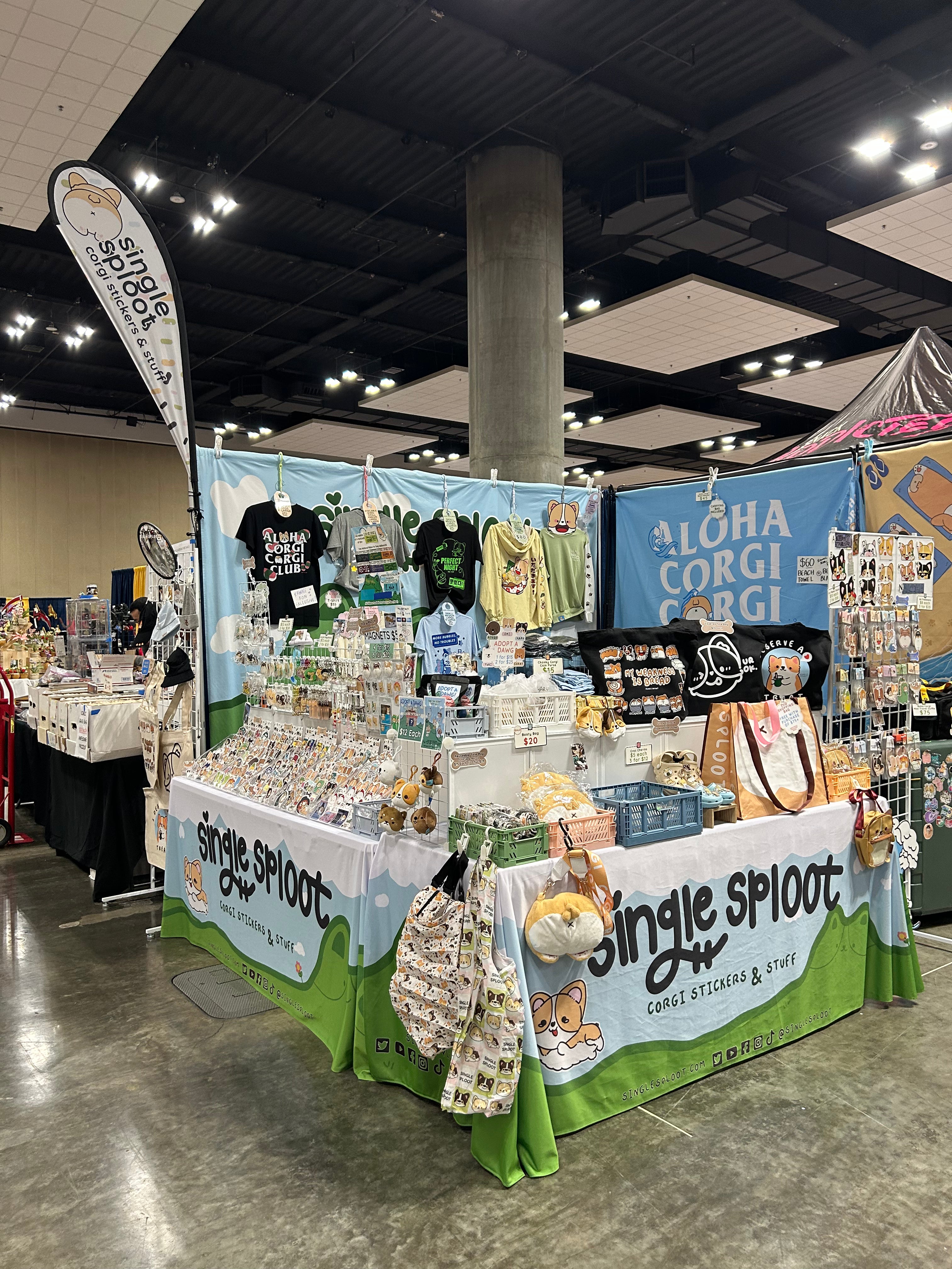 10x10 Booth at Kawaii Kon 2025 - Corner - Single Sploot