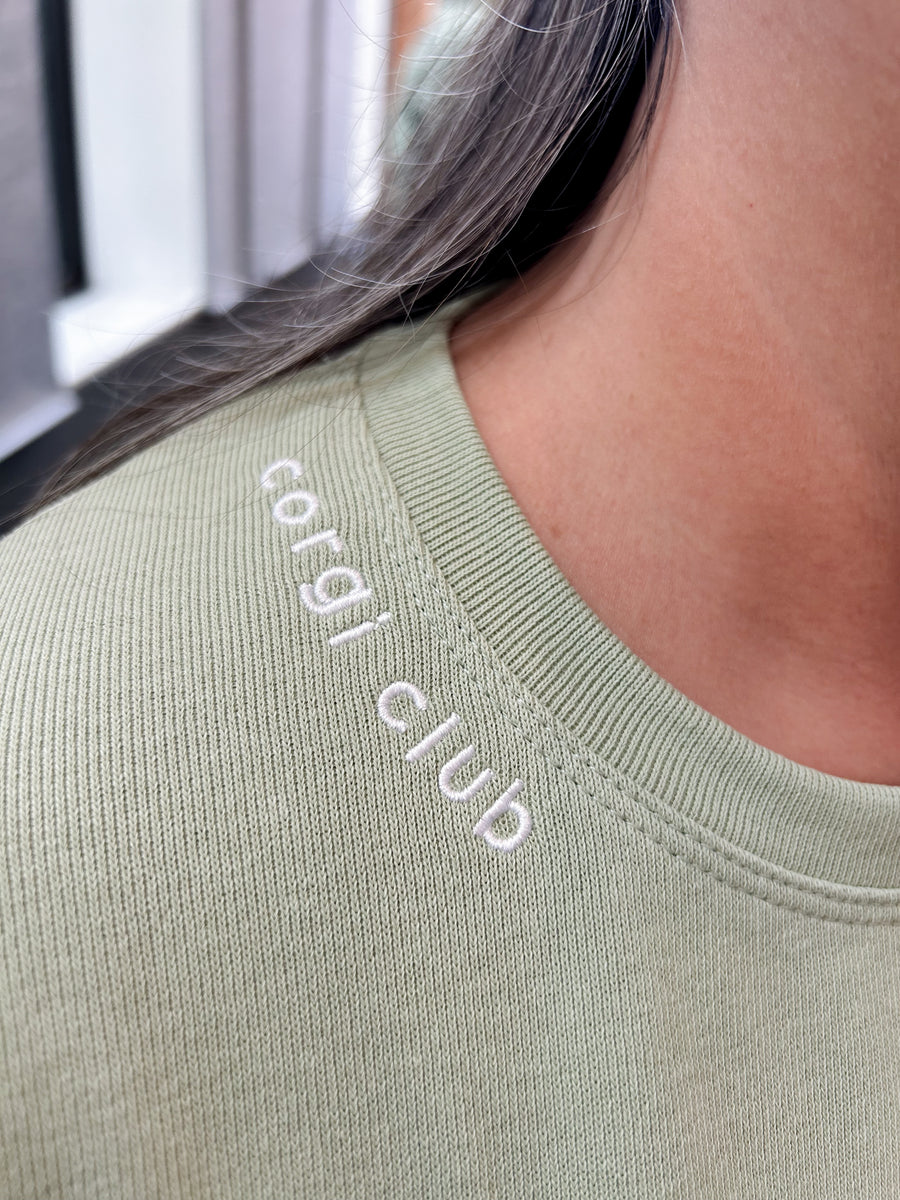 Matcha Corgi Club Long Sleeve – Single Sploot