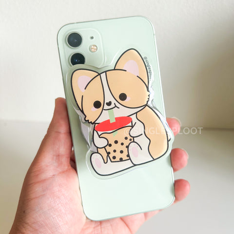 Boba Corgi MagSafe Phone Grip Single Sploot Boba Corgi MagSafe Phone Grip Single Sploot
