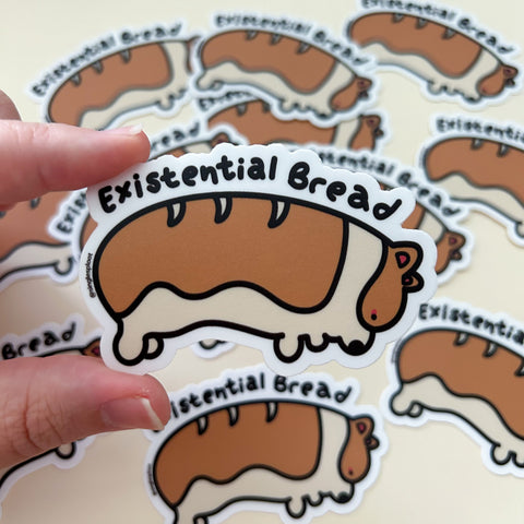 Existential Bread Corgi Sticker