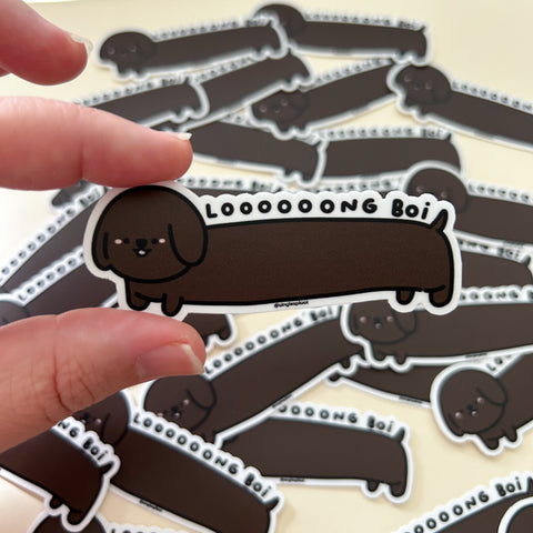 Long Boi Dachshund Sticker