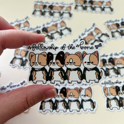 Single Sploot Corgi Stickers & Stuff