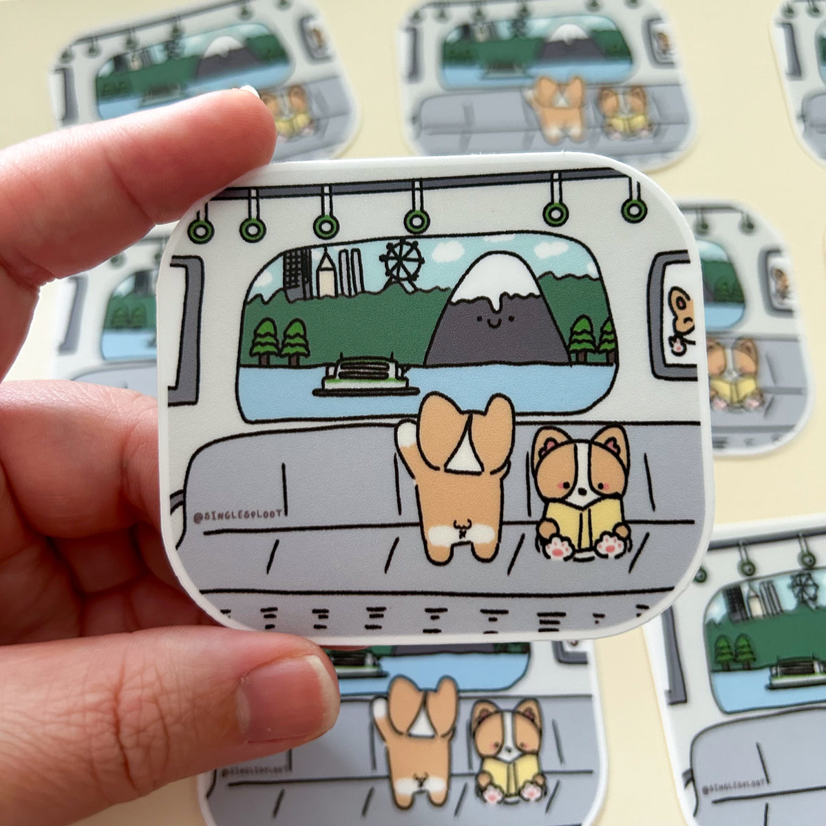 Patreon: Train Ride Sticker – Single Sploot