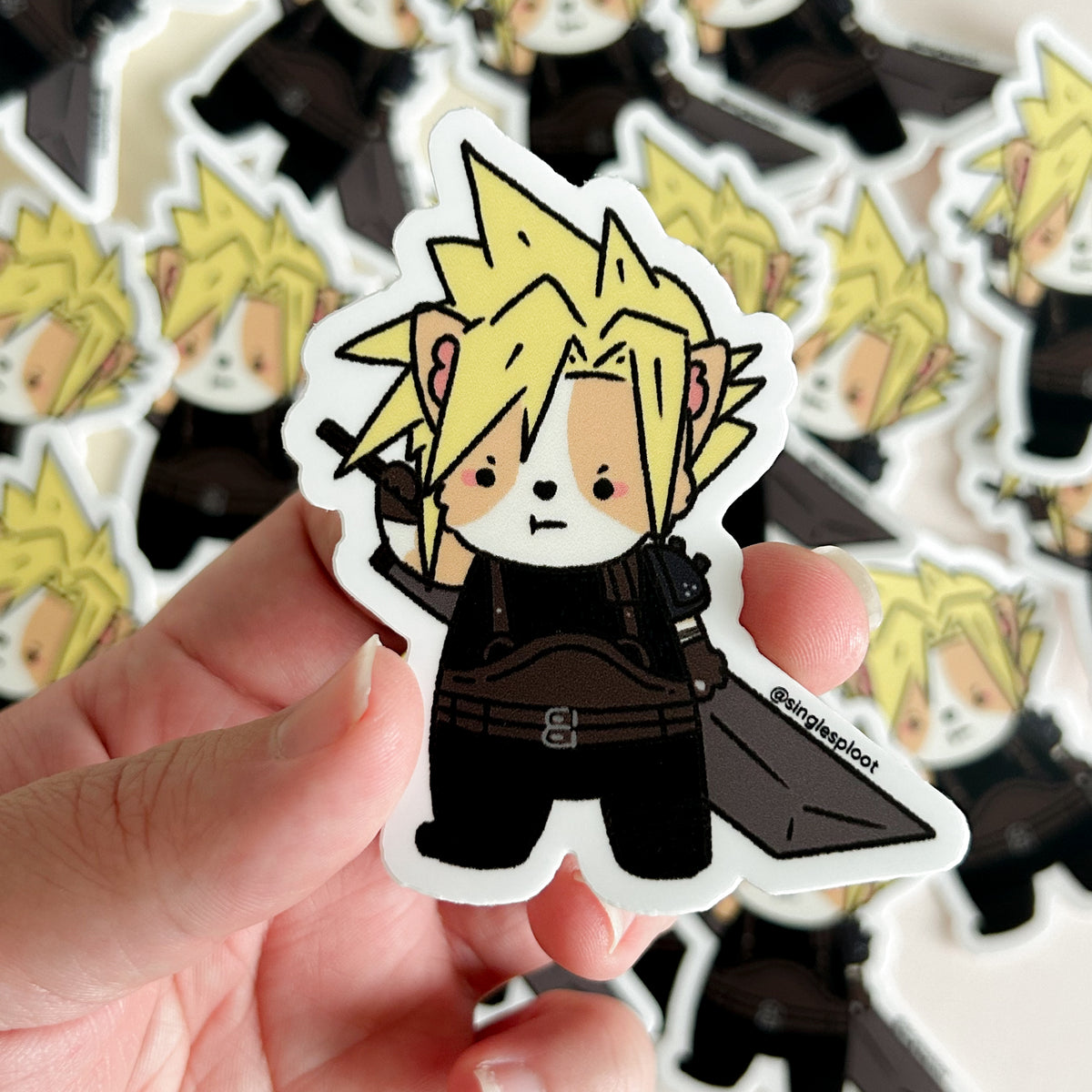 Cloud Corgi Sticker