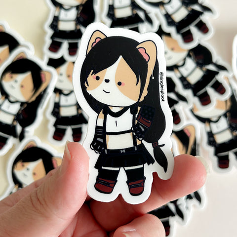 Tifa Corgi Sticker