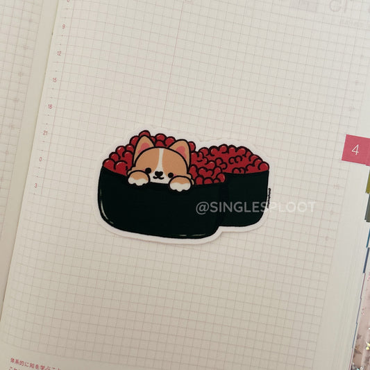 Tobiko Nigiri Corgi Sticker