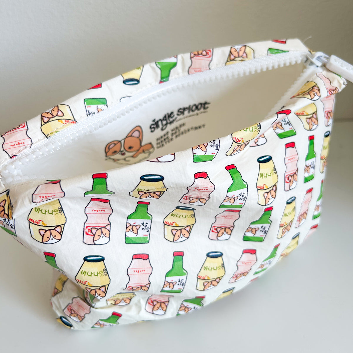 Favorite Korean Drinks Water Resistant Pouch