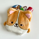 Red Chonky Corgi Coin Purse Keychain