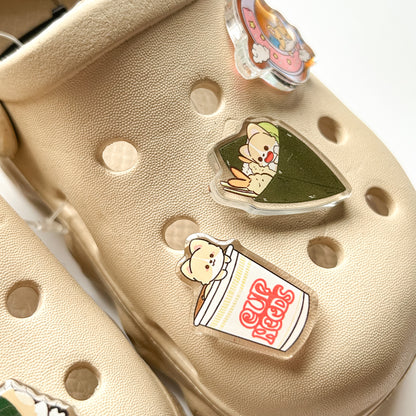 Peace Sign Corgi Shoe Charm
