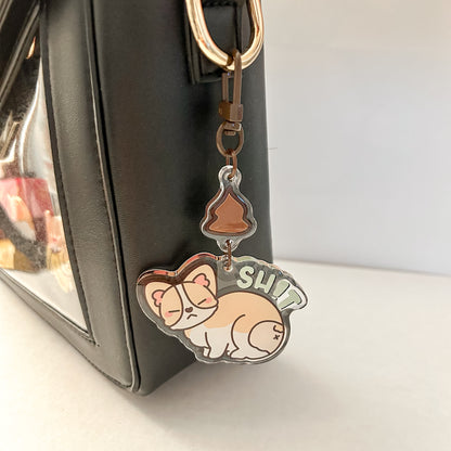 SH!T Corgi Acrylic Charm
