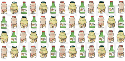 Korean Drinks Handmade Glass Tumblers