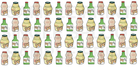 Korean Drinks Handmade Glass Tumblers