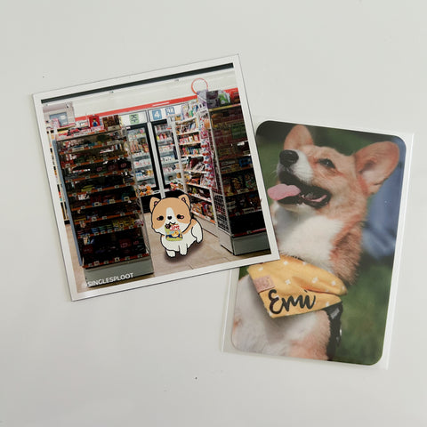 Conbini Corgi Flat Magnet