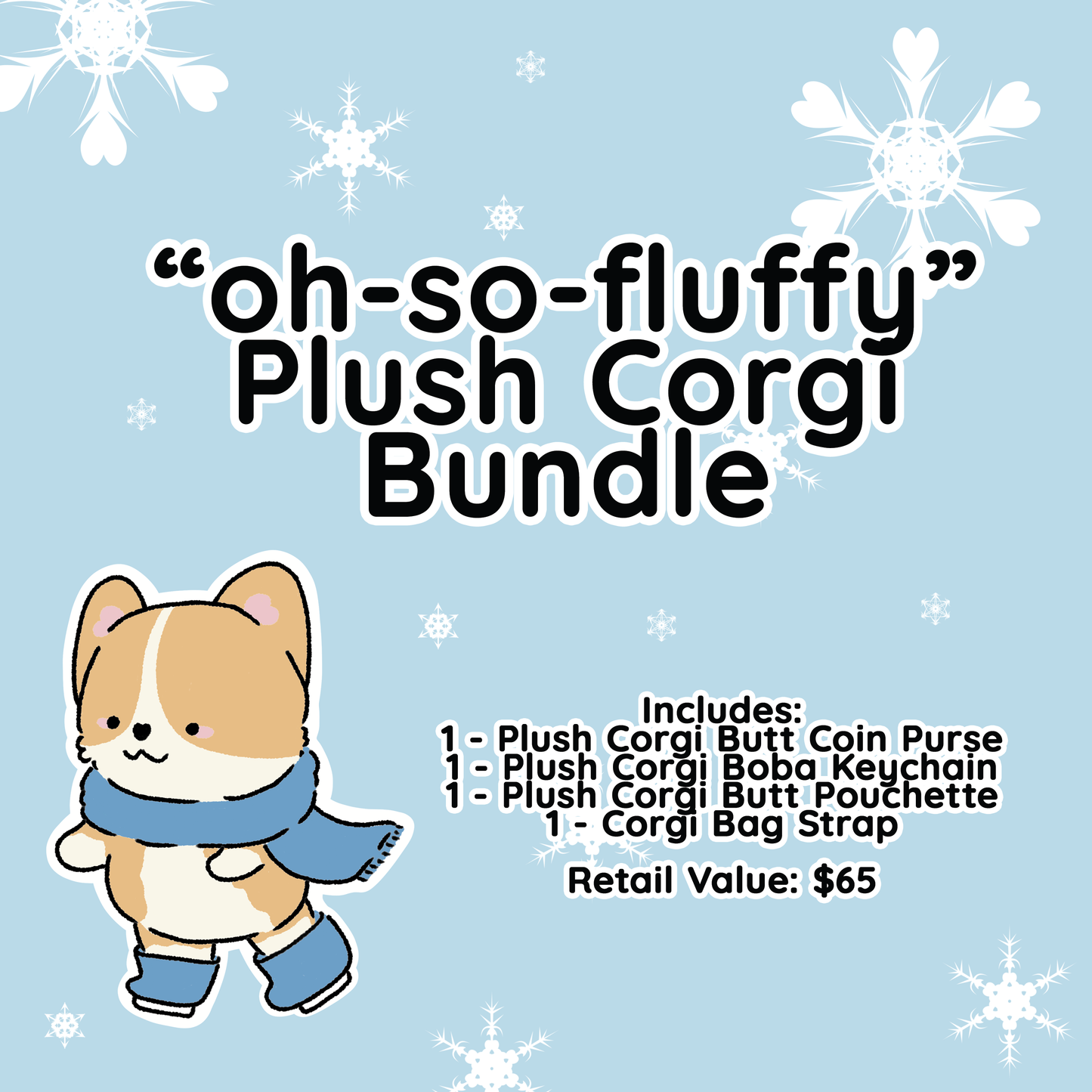 Oh So Fluffy - Plush Corgi Bundle