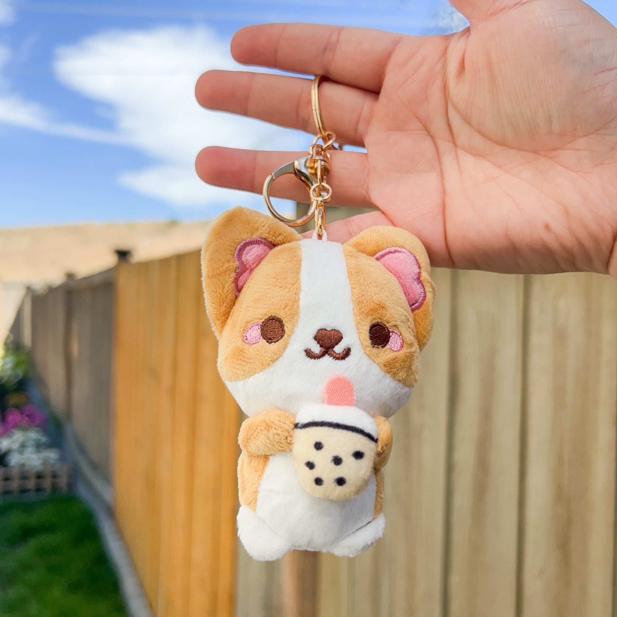 Corgi hot sale plush keychain