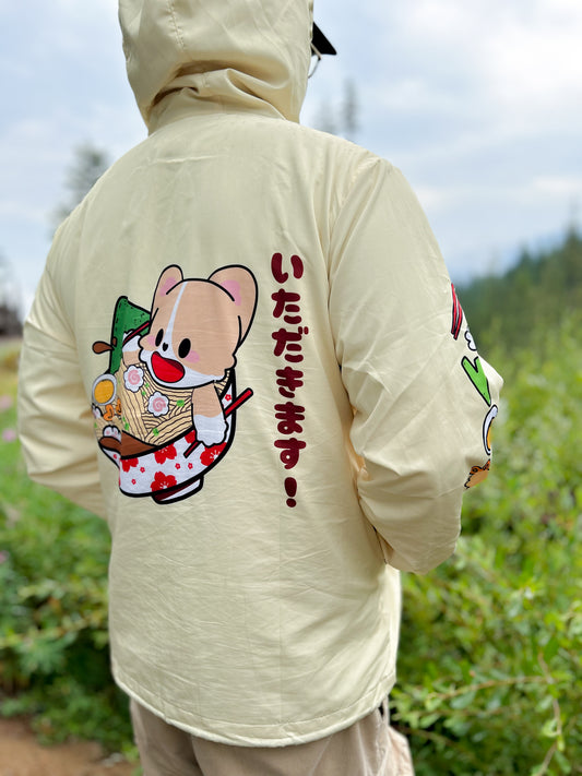 Itadakimasu! Ramen Corgi Windbreaker