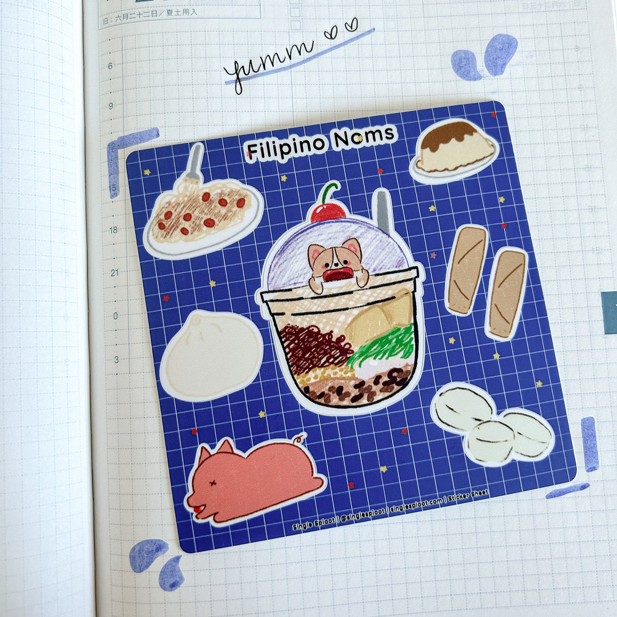 Patreon: Filipino Noms Sticker Sheet