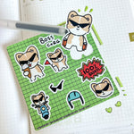 Patreon: Boss Corgi Sticker Sheet