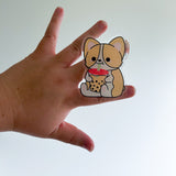 Boba Corgi Phone Grip