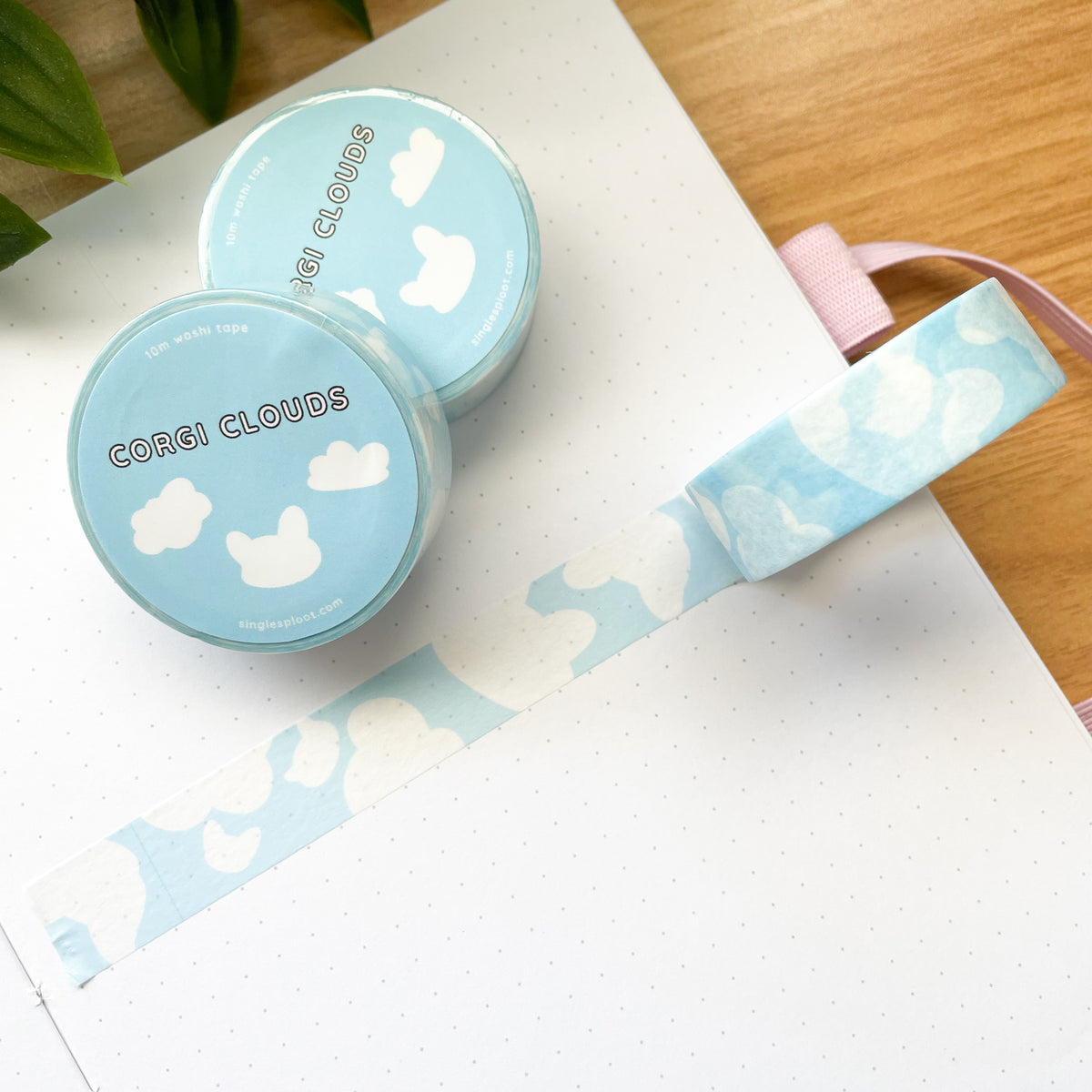 Corgi Cloud Washi Tape