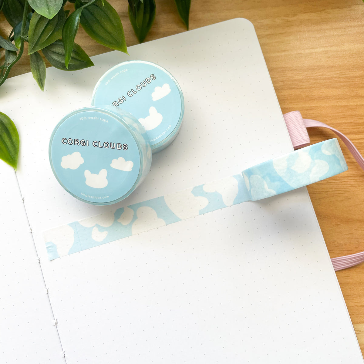 Corgi Cloud Washi Tape