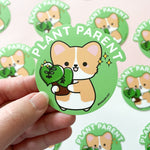 Plant Parent Corgi Sticker