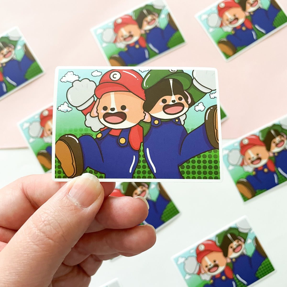 Super Corgi-o Sticker
